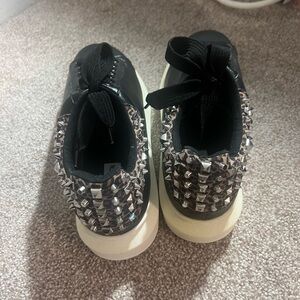 Basically new Stylish Black Shoes with Studded Detail